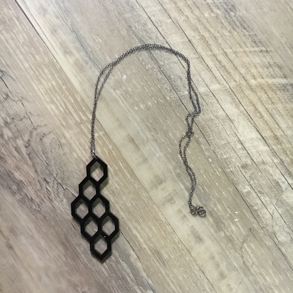 Black Geometric Necklace